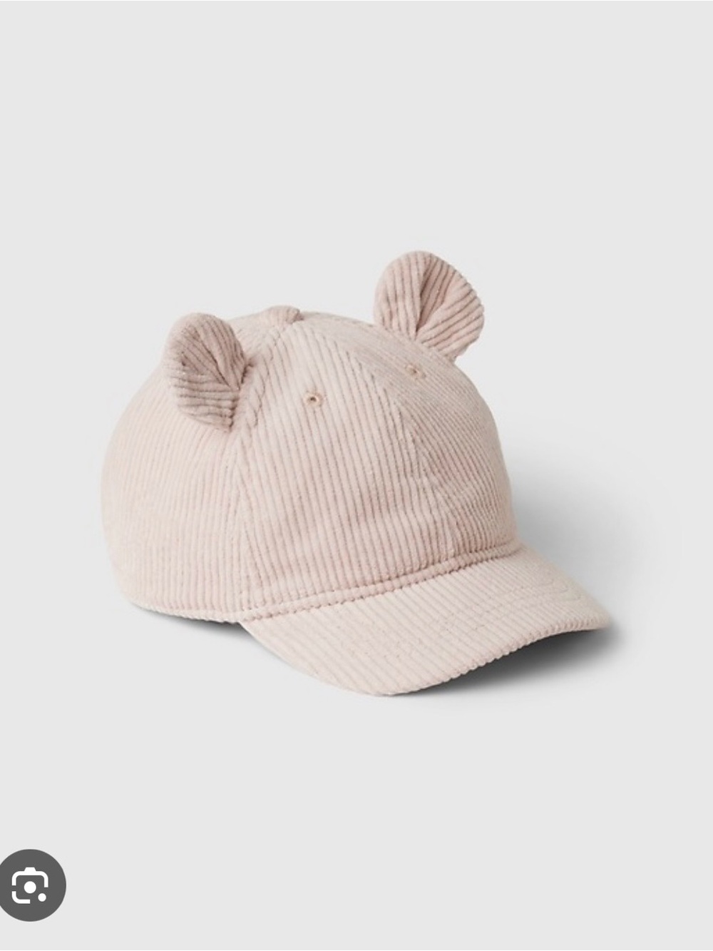 NWT Baby Gap Toddler Corduroy Bear Baseball Hat